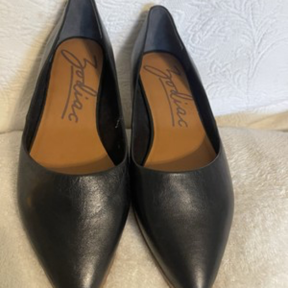 Zodiac Hill Ladies Black Leather Shoes Size 10 M  NEW
